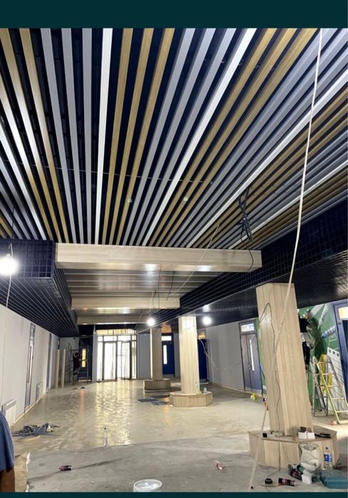 Подвесной потолок реечный грилято армстронг grilyato rechni reka PC-82