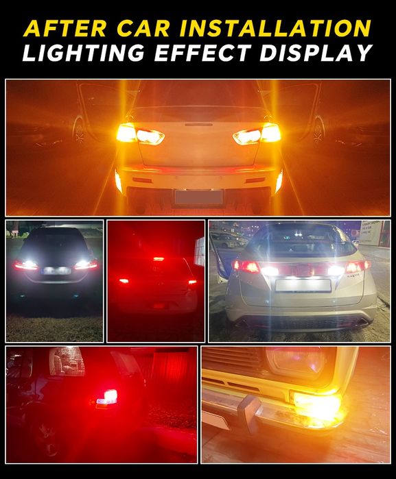 LED крушки | Super bright | Yellow BA15S P21W