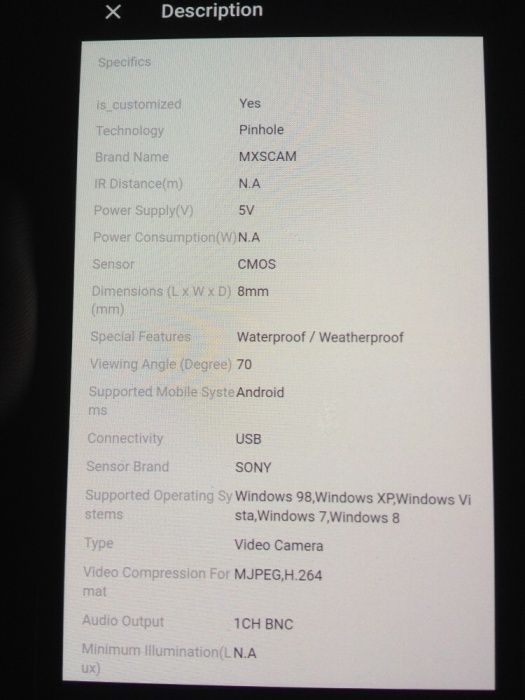 Endoscop pt telefon (android)