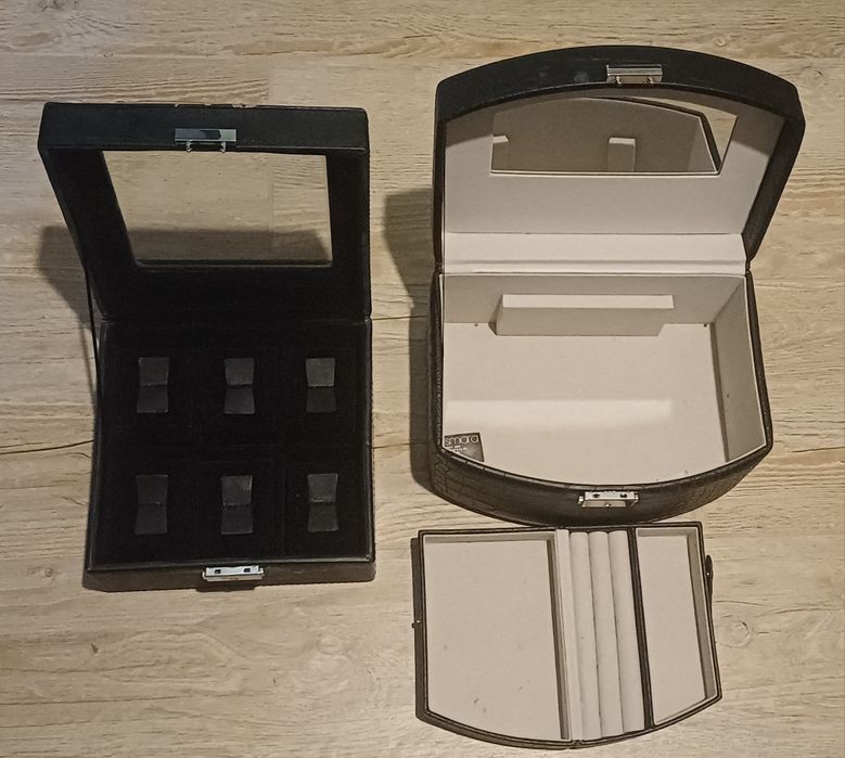 Lot cutie 6 ceasuri + cutie bijuterii, stare foarte buna, lidl esmara