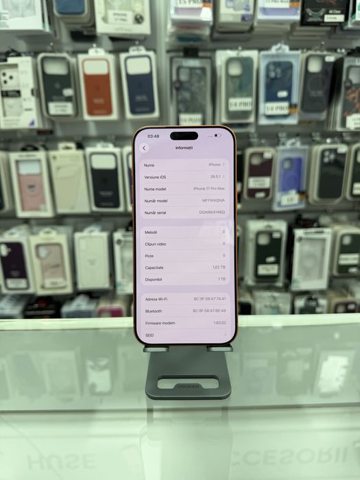 iPhone 17 Pro Max - Memorie 1TB - Sanatate baterie 100% - DeBi GSM Mobile Brasov