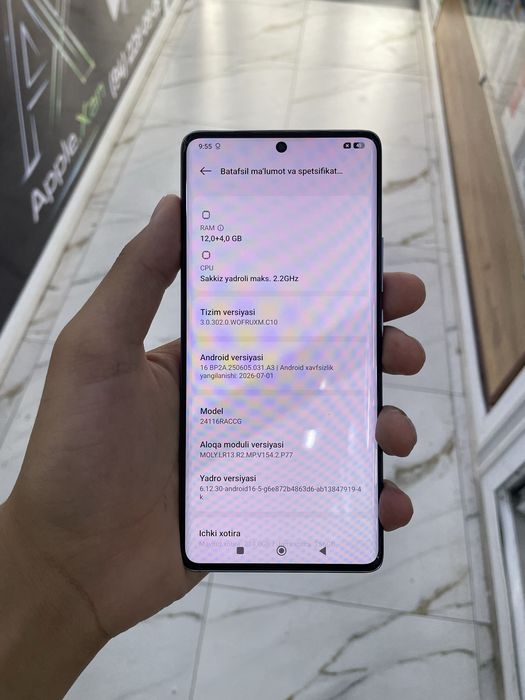 Note 14pro 12+4/256 ochilmagan ideal