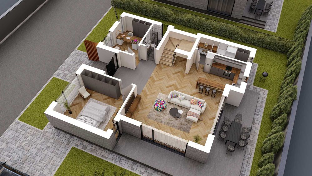 1800 mp TUNARI - Proiect Cu Autorizatie De Constructie 4 CASE