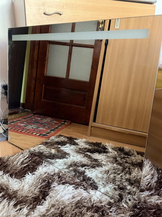 Oglindă baie cu iluminare LED – Sensea Remix 90×70 cm