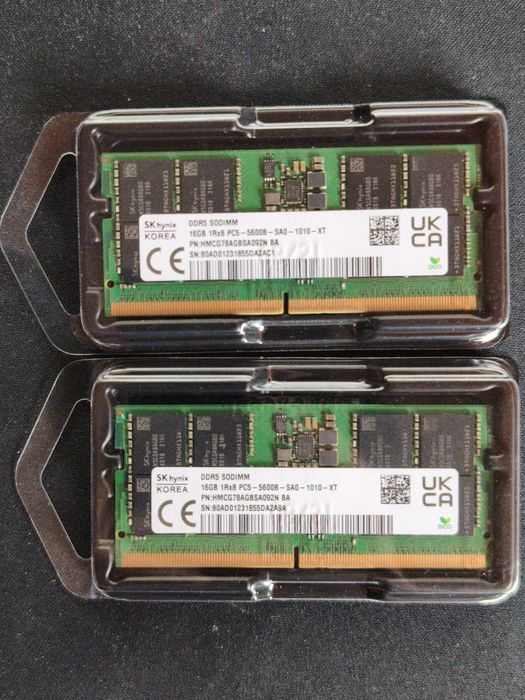 Sodimm, Ddr5 5600, 32gb (2x16), hynix