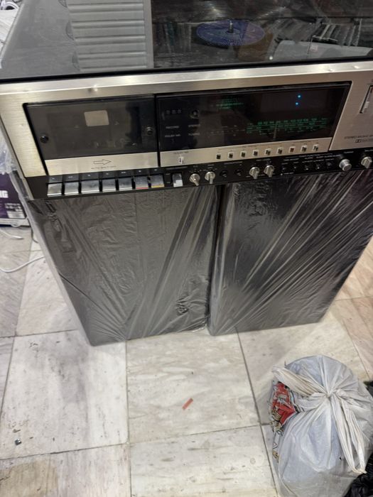 Ретро музикална система Sony hmk-44 с плоча