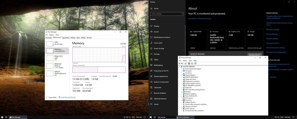 Настолен компютър HP Compaq DC7700 Desktop PC Intel Pentium Dual E2200
