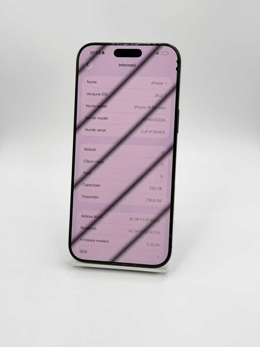 Amanet Lucky Gold VITAN / Iphone 16 PRO MAX / 256 GB 100% BAT 122 INC / Factura / Garantie #53858