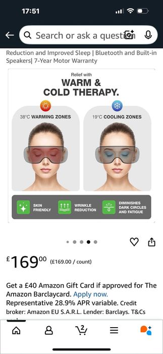 NEO топло и студен масажор за очи