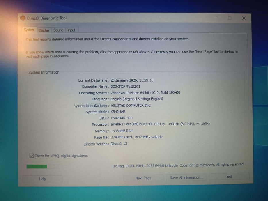 Laptop Asus Vivobook i5