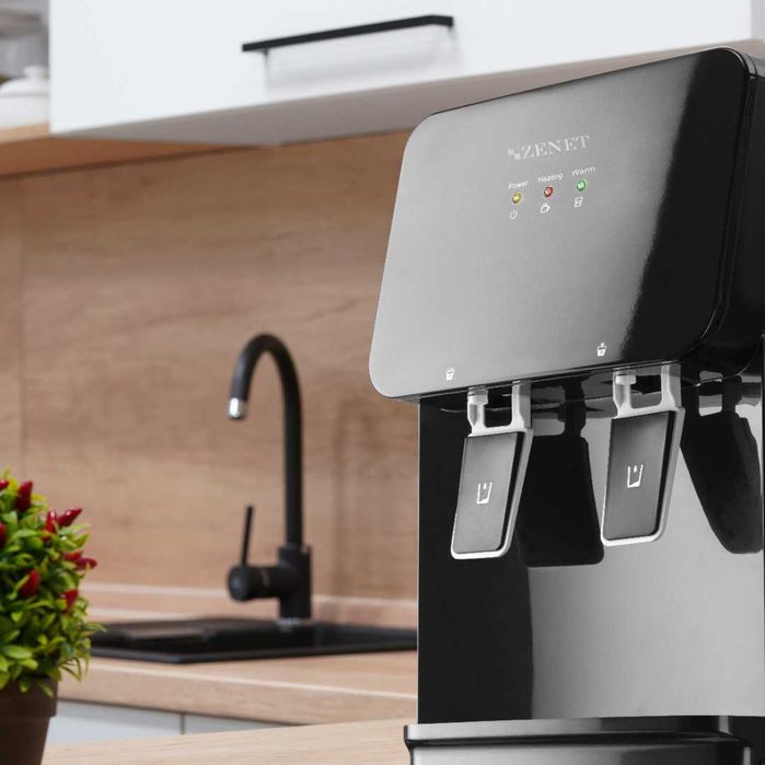 Настолен диспенсър за топла и студена вода ZENET ZET-312- ЧЕРЕН