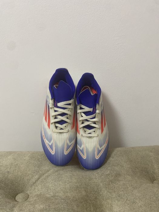 Ghete fotbal copii adidas F50, ghete fotbal copii adidas 19.3 albastru