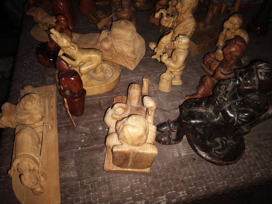 Деревянные фигурки, персонажи сказок. Ручная работа.