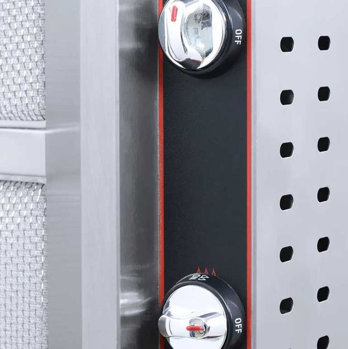 Aparat shaorma gaz GPL,  INOX, rotisor kebab gaz 3,4,5 arzatoare