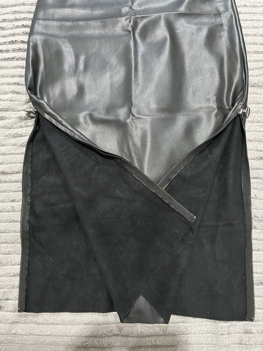 Продам черное коженное платье