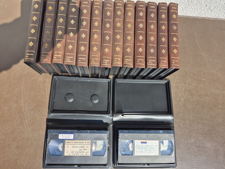 Vând Lot 15 casete video VHS originale Agfa colectie filme de 180-210-240 minute