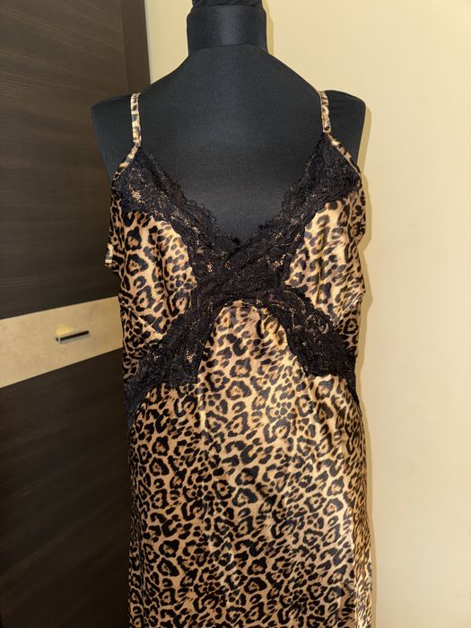 Rochie satin animal print