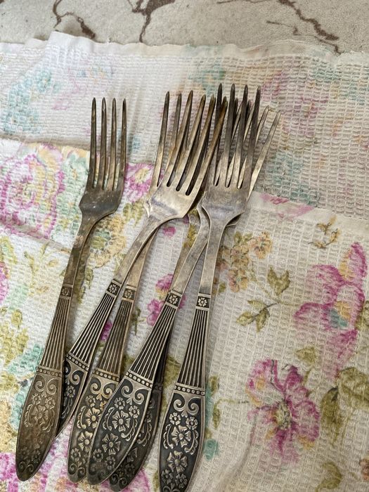 Столовые наборы мельхиор СССР