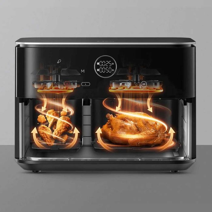Xiaomi Dual Zone Air Fryer 10L Global new 40шт Аэрогриль фритюрница