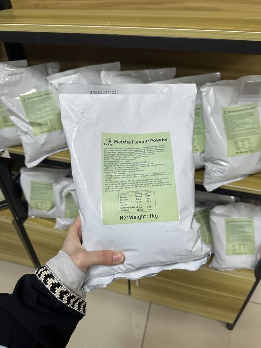 Матча чай для бабл ти (джусс боллы, поппинг боба, тапиока)