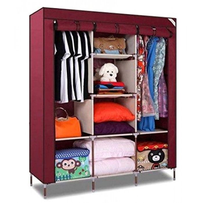 Текстилен трикрилен гардероб