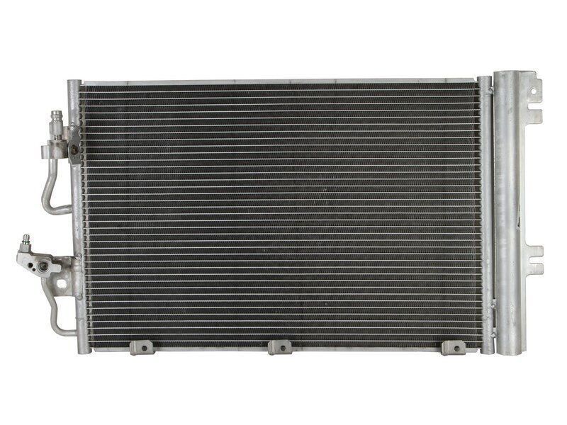 Condensator climatizare Opel Astra H, 2004-2012; Zafira, 2005-2015 motor 1,4; 1,6; 1,8 benzina, full aluminiu brazat, 590x380x16 mm, SRLine Polonia