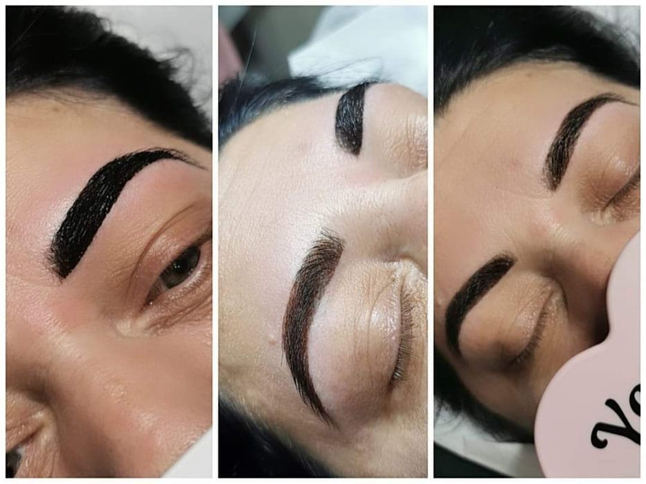 Stilizare sprâncene +vopsit, extensii de gene 1-3D Brașov