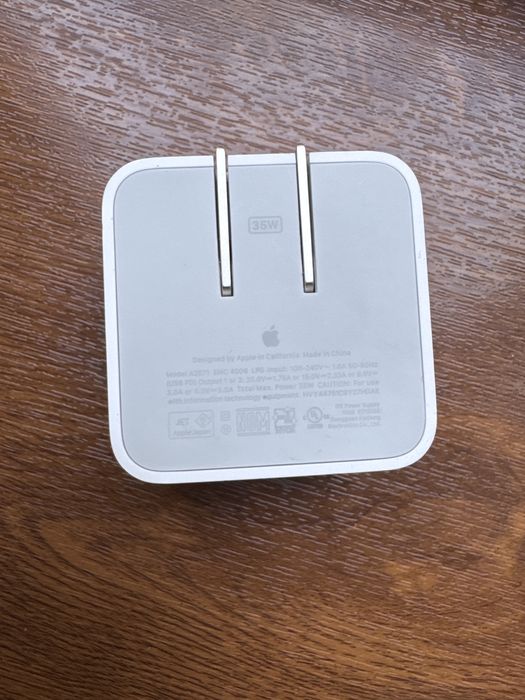 Адаптер,Зарядка для Macbook,ipad и iphone 35 Вт