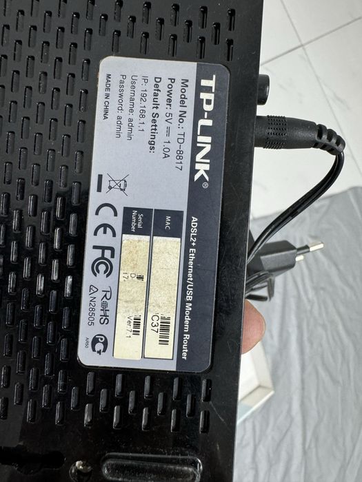 Модемы TP-Link TD-8817 ADSL2+