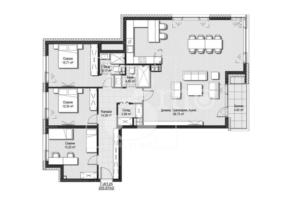 Продава се Четиристаен апартамент в София, Хладилника - 204 кв.м за 2697 €/кв.м - Снимка #1