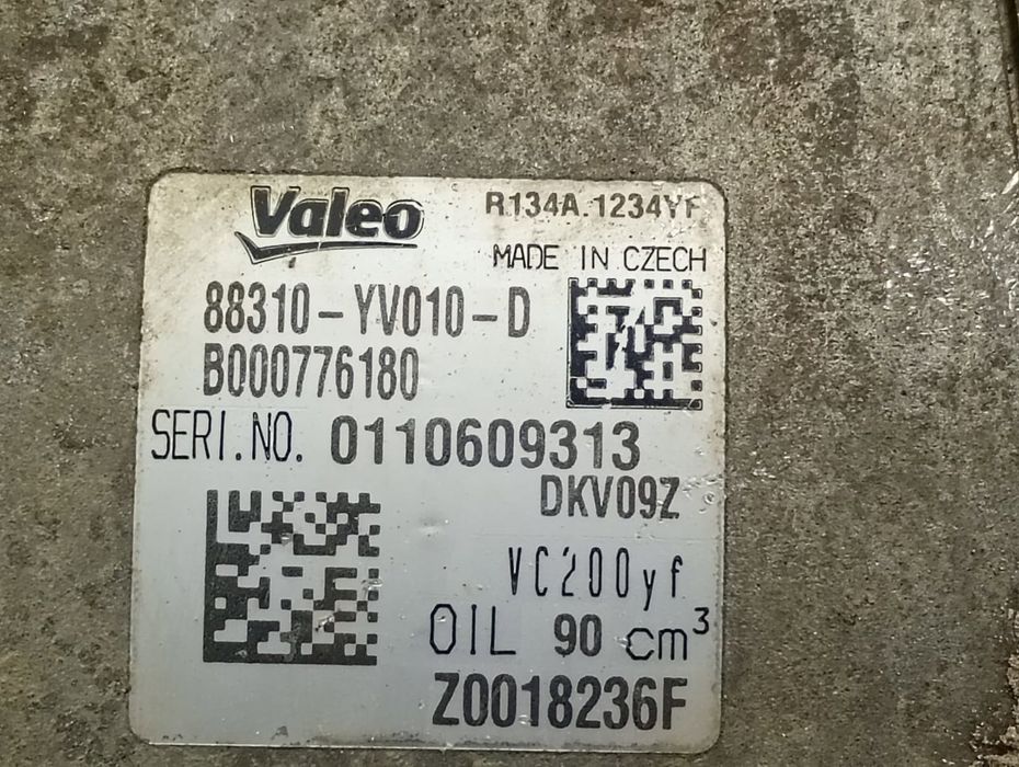 Compresor clima ac 88310-Yv010-D Toyota Aygo 2 (facelift) (2018 - 2020) 1.0 benzina 1KR-FE