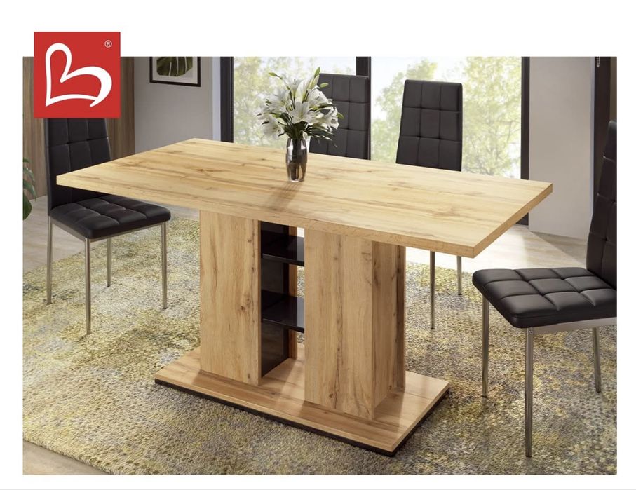 Трапезна маса дъб и лак