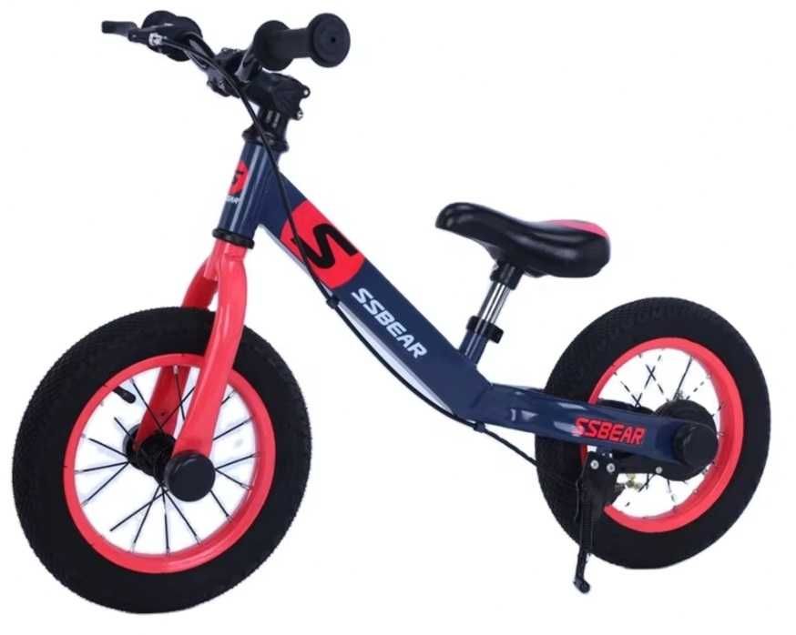 Bicicleta 12 inch fara pedale cu roti gonflabile si sistem franare