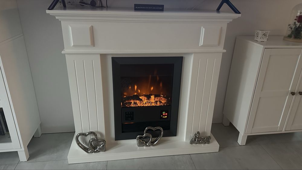 Semineu electric, Alb , telecomanda