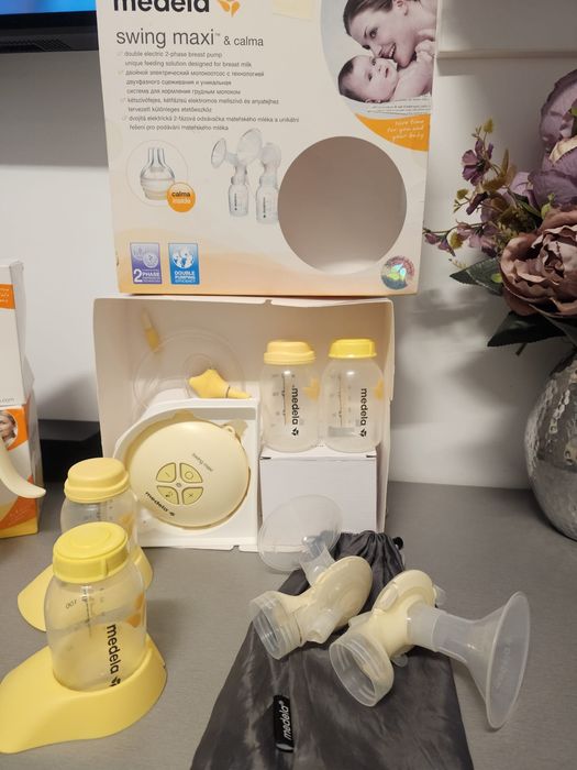 MEDELA Swing Maxi  pompă de sân electrică dubla + pompa manuala