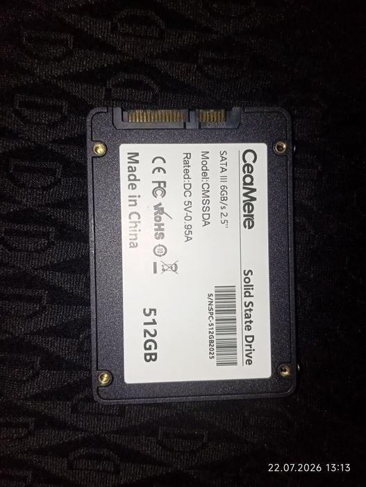 Продам ssd sata 512гб