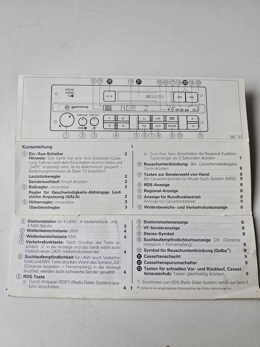 manual utilizare original casetofon volkswagen gamma iii

stare buna