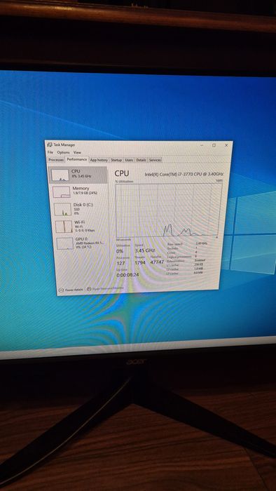 Desktop PC DELL Inspiron 660S i7 3770  , 8 gb RAM , SSD 256 gb , placa video RX 550 4gb Gddr5 ,