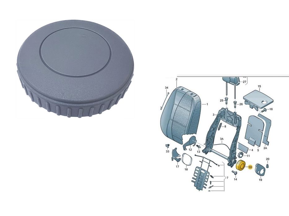 Дръжка за седалка на Audi / Vw