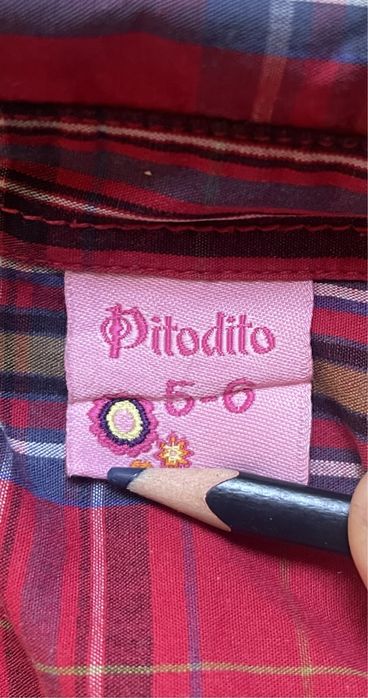 Рубашка / блузка на девочку на 4-6 лет