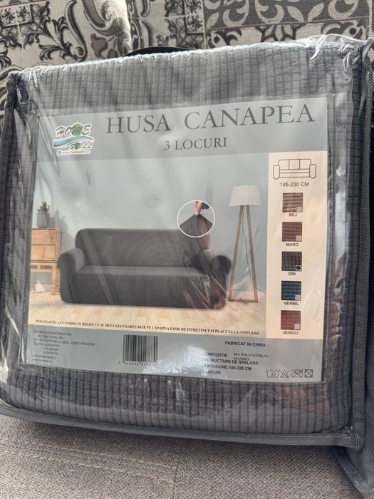 Husă canapea (gri) , 185/230 cm