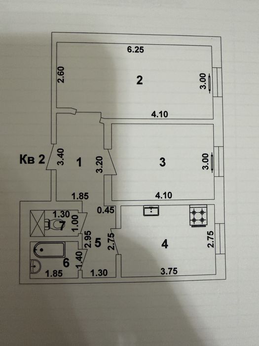 СРОЧНО продается 2-х комнатная  квартира