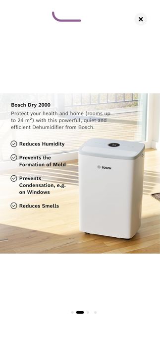 Dezumidificator Bosch Dry 2000, SIGILAT