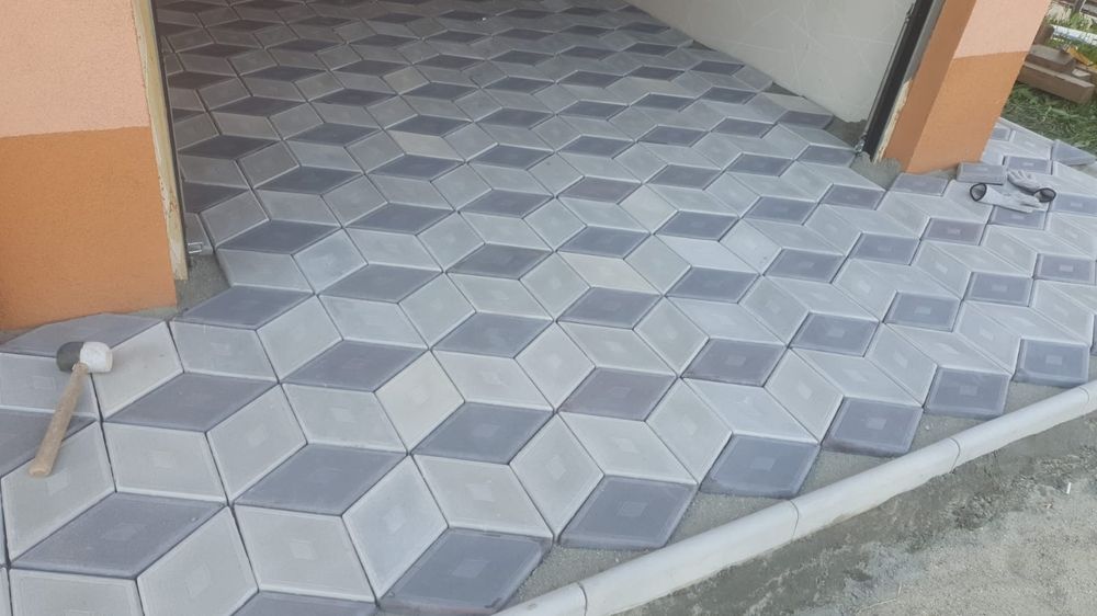 Producator Pavaje si Pavele din beton vibrocomprimat model Romb 3D Lis