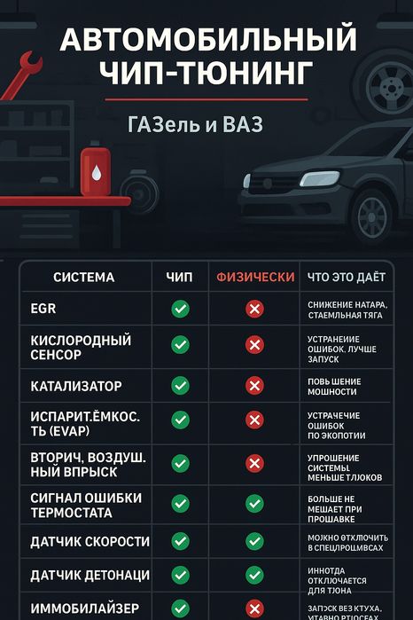 Чип тюнинг и компьютерная диагностика