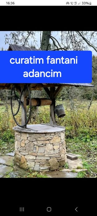 Foraje puțuri fântâni baia mare curățim adâncim