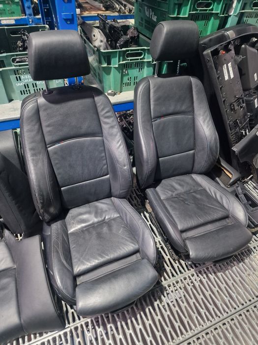 Scaune interior piele neagra recaro sport cu incalzire  bmw e92