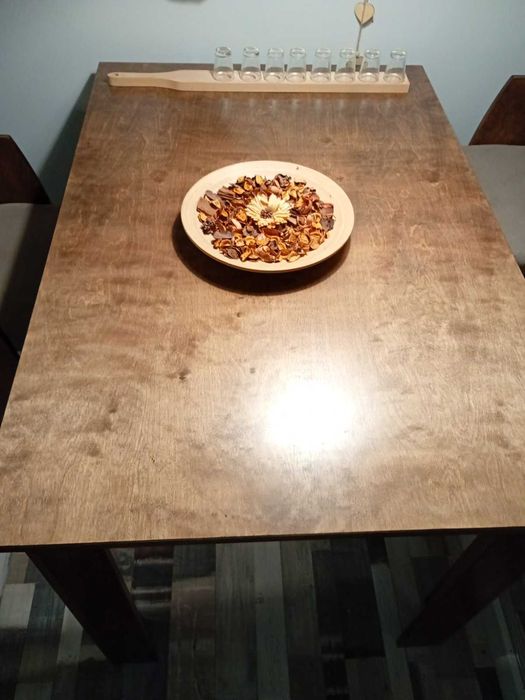 Маса с 4 стола трапезарна в рустикален стил