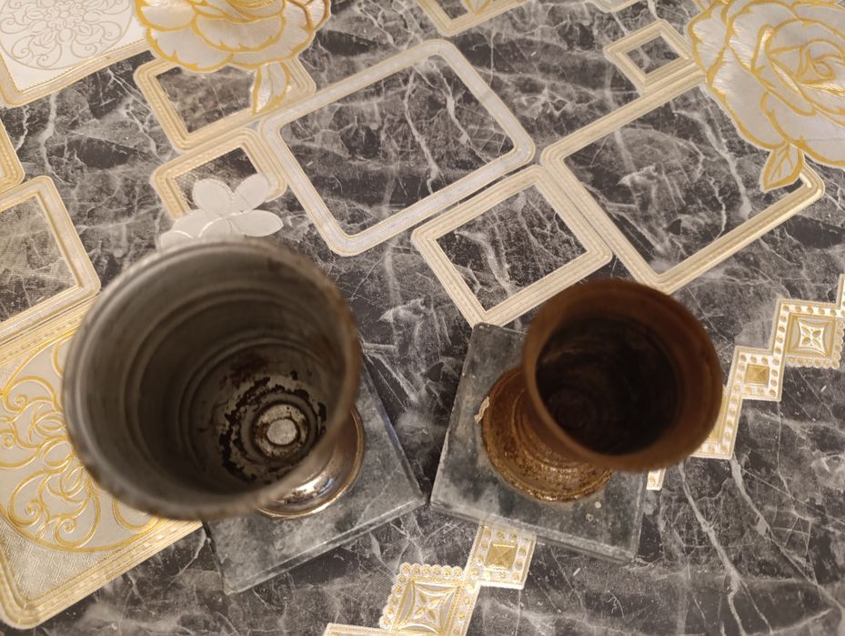 Канцелярский стакан на мраморе,старинный