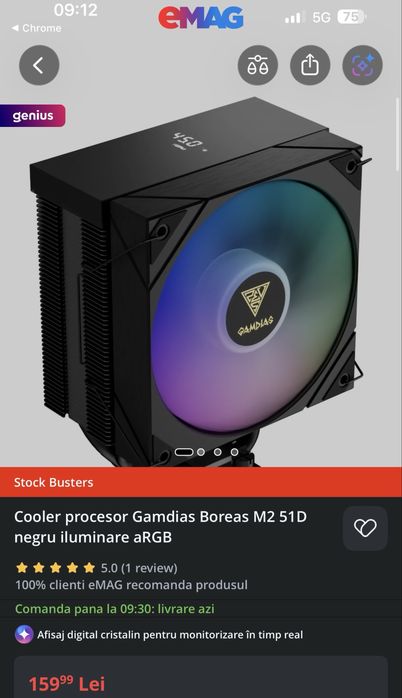 Cooler procesor Gamdias Birras M2